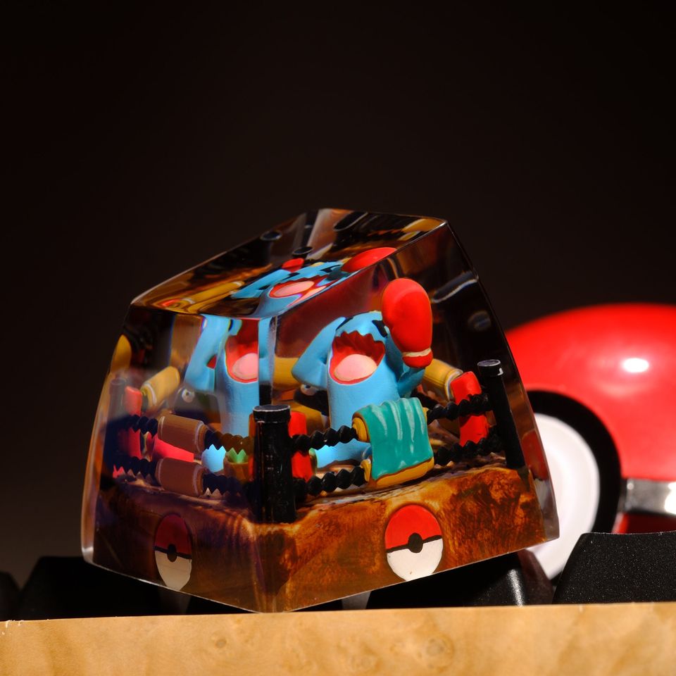 WOBBUFFET PKM Artisan Keycap, Spacebar Keycap, Keycap Set, Cute Keycap