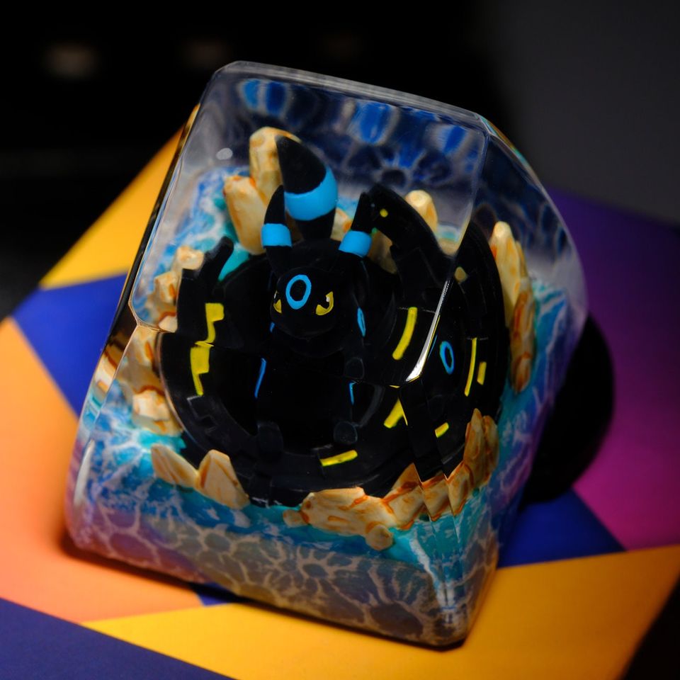 UMBREON PKM Artisan Keycap, Spacebar Keycap, Keycap Set, Cute Keycap