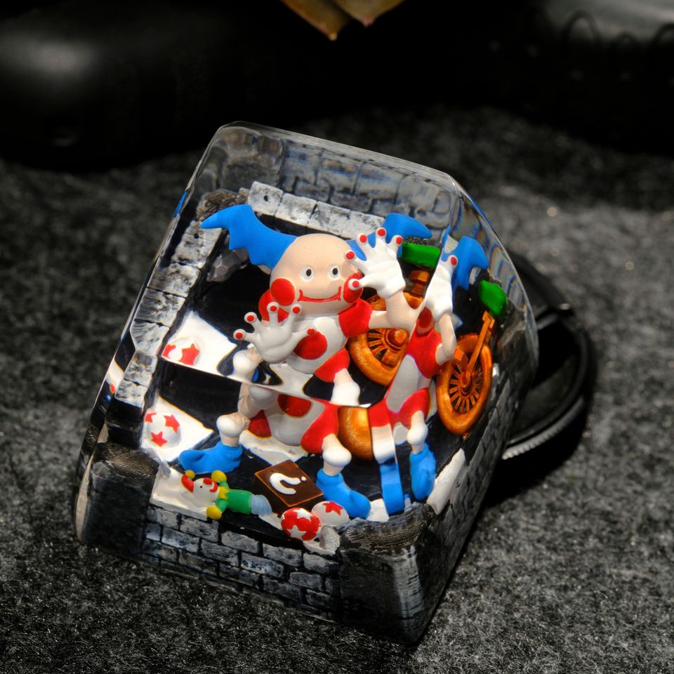 MR MIME Artisan Keycap, Spacebar Keycap, Keycap Set, Cute Keycap