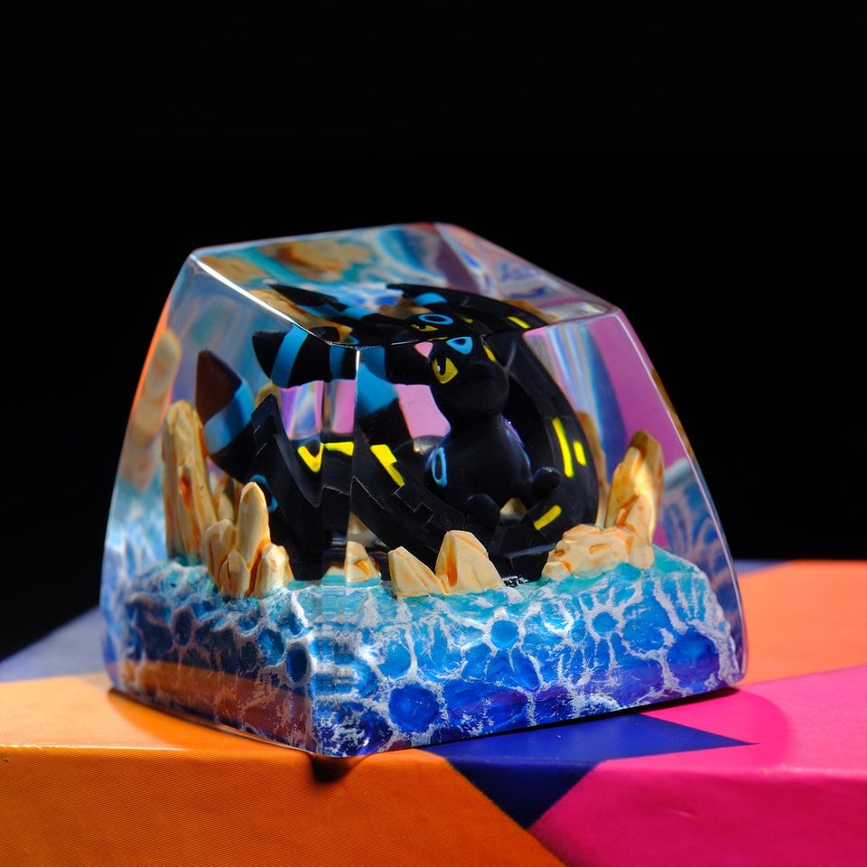 UMBREON PKM Artisan Keycap, Spacebar Keycap, Keycap Set, Cute Keycap