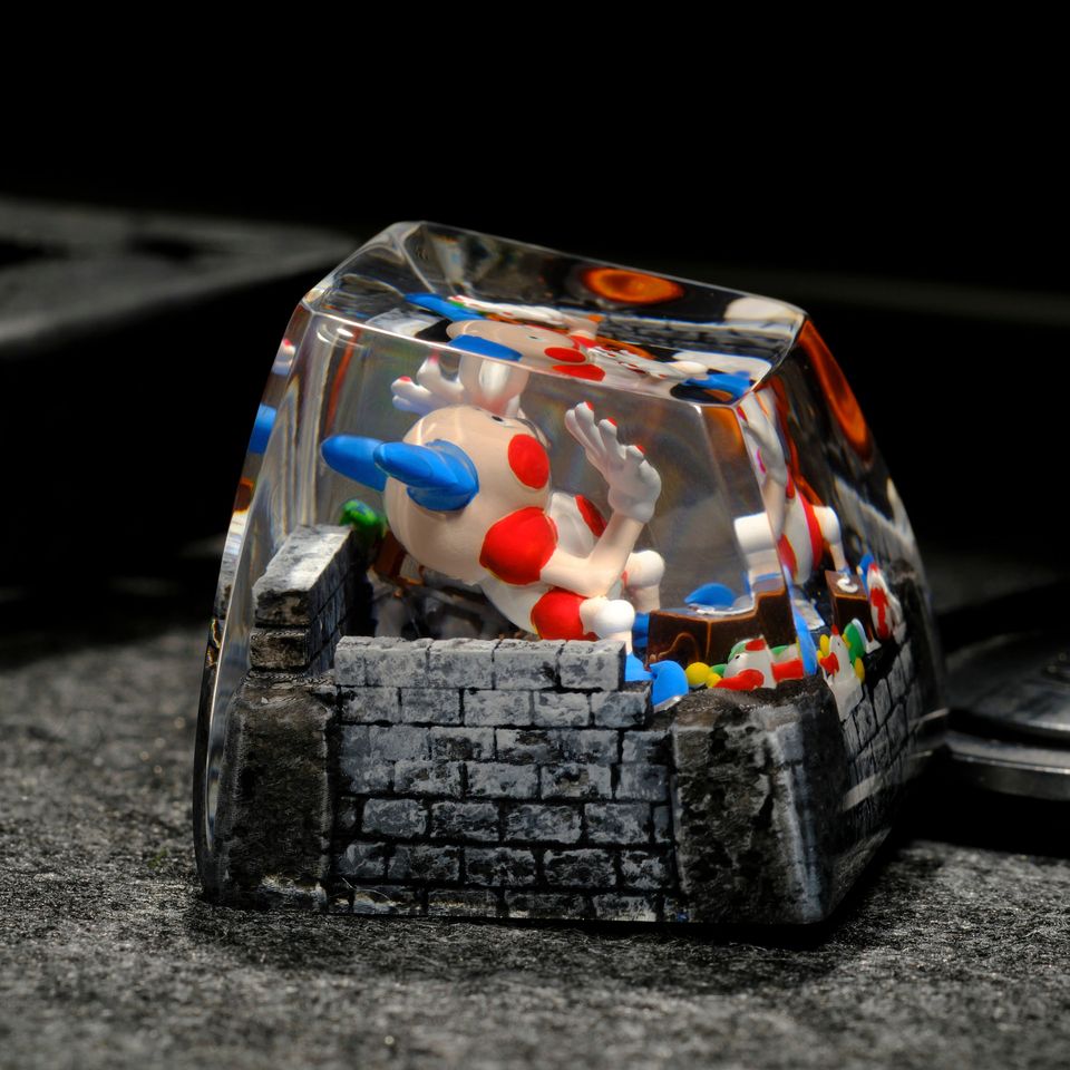 MR MIME Artisan Keycap, Spacebar Keycap, Keycap Set, Cute Keycap