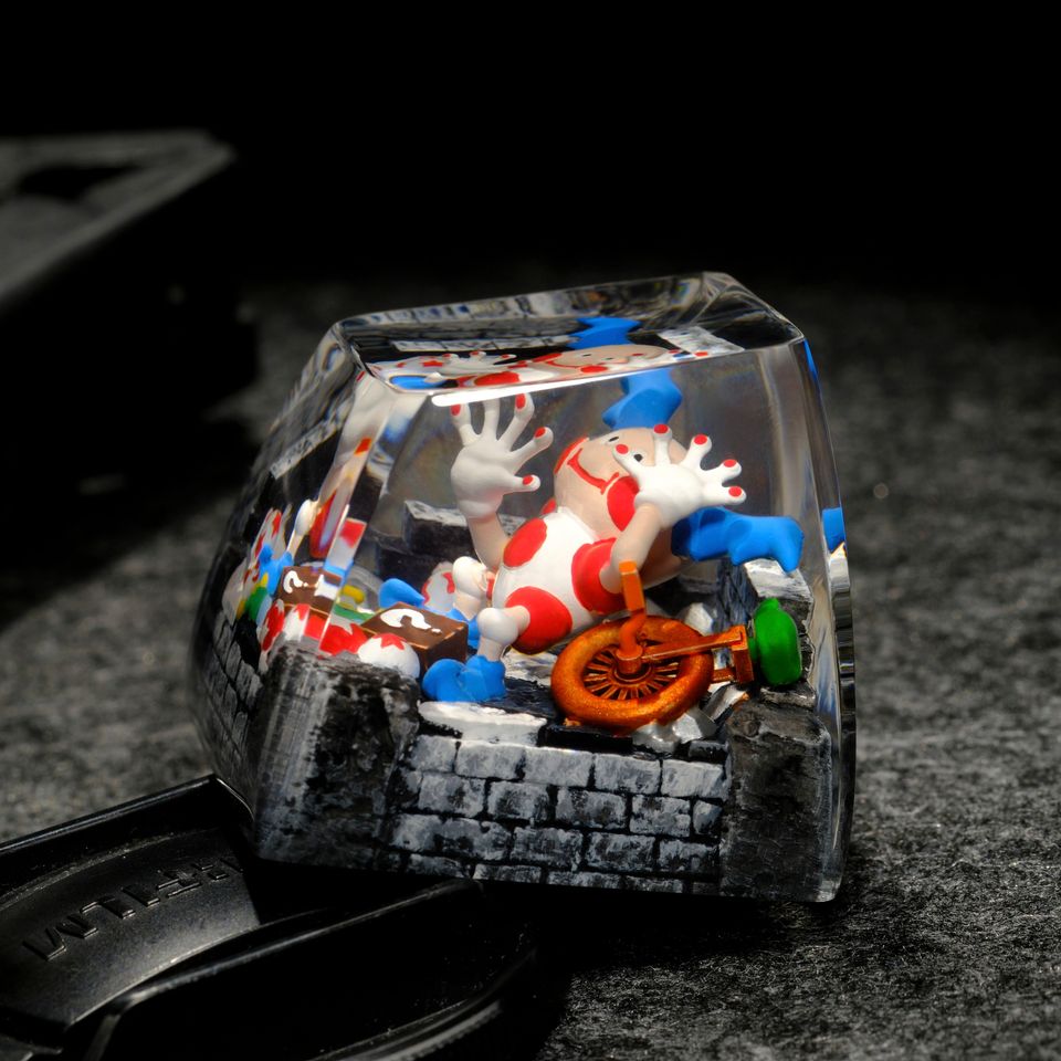 MR MIME Artisan Keycap, Spacebar Keycap, Keycap Set, Cute Keycap