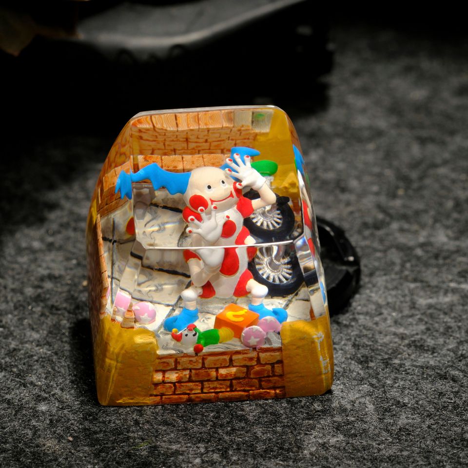 MR MIME Artisan Keycap, Spacebar Keycap, Keycap Set, Cute Keycap