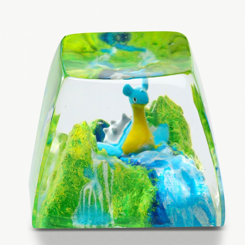 Lapras PKM Artisan Keycap, Spacebar Keycap, Keycap Set, Cute Keycap
