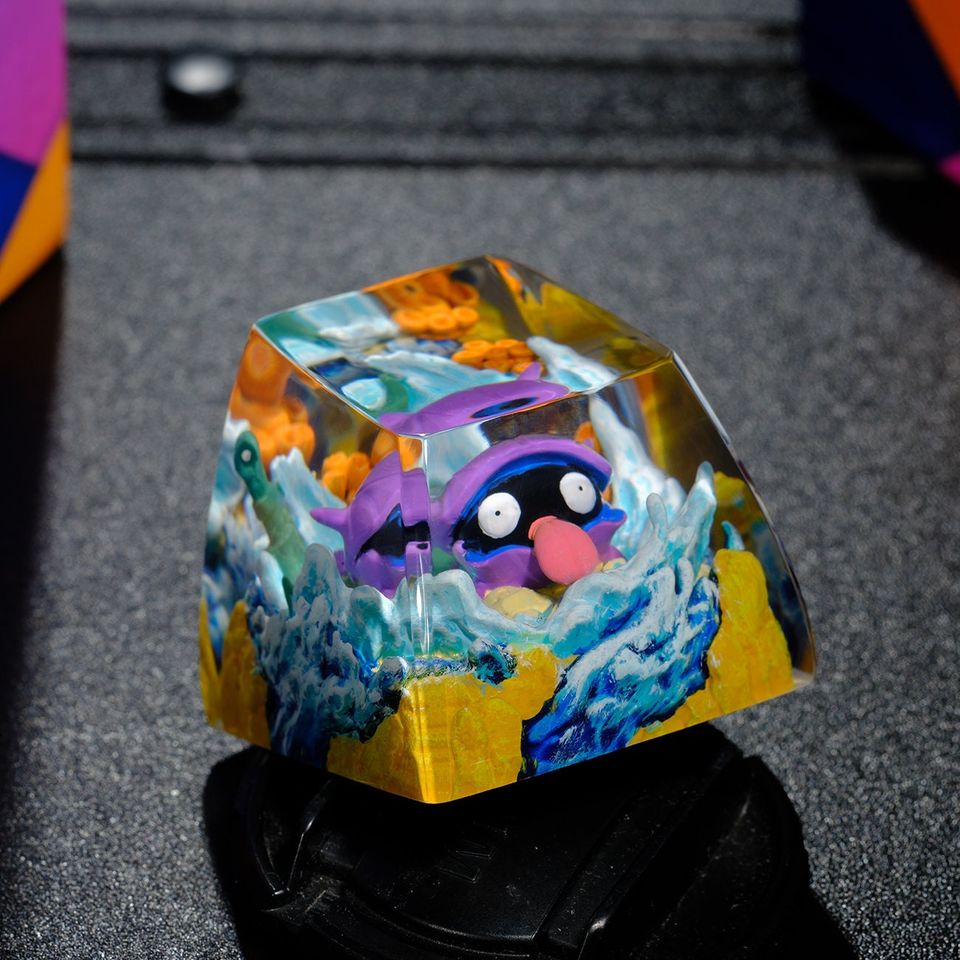 SHELLDER PKM Artisan Keycap, Spacebar Keycap, Keycap Set, Cute Keycap