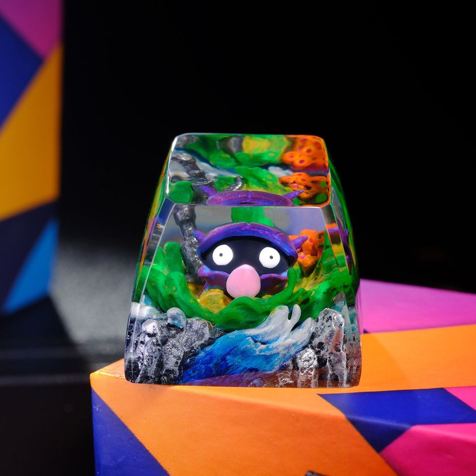 SHELLDER PKM Artisan Keycap, Spacebar Keycap, Keycap Set, Cute Keycap
