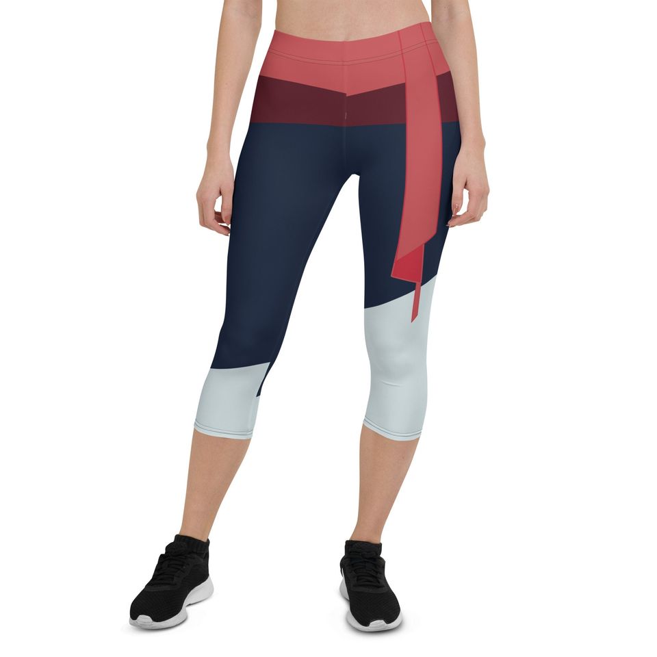 The Fighting Warrior Princess Running Costume Capri Leggings
