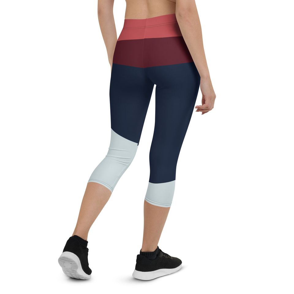 The Fighting Warrior Princess Running Costume Capri Leggings