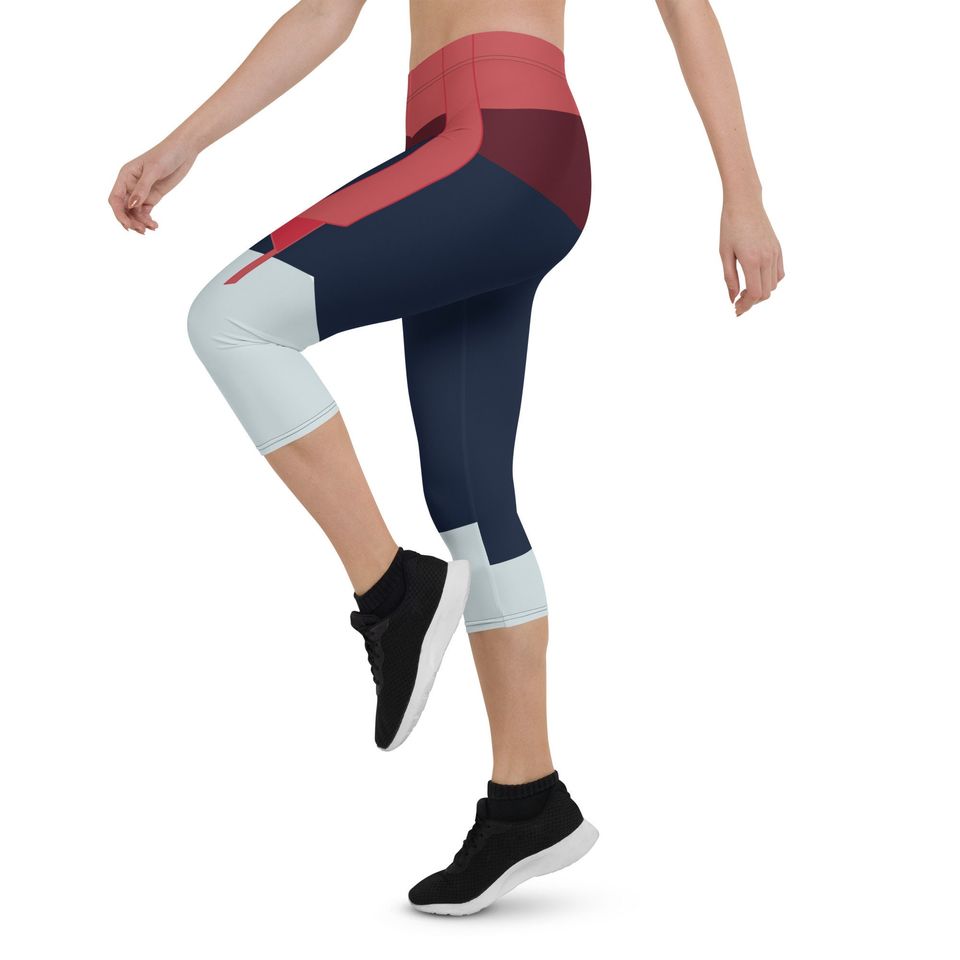 The Fighting Warrior Princess Running Costume Capri Leggings