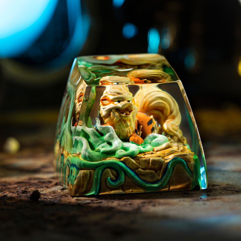 PKM Artisan Keycap, Spacebar Keycap, Keycap Set, Cute Keycap