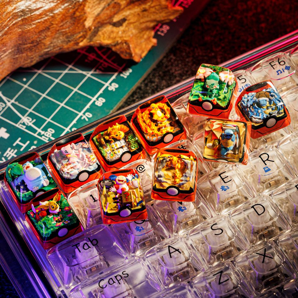 PKM Artisan Keycaps, Spacebar Keycap, Keycap Set, Cute Keycap