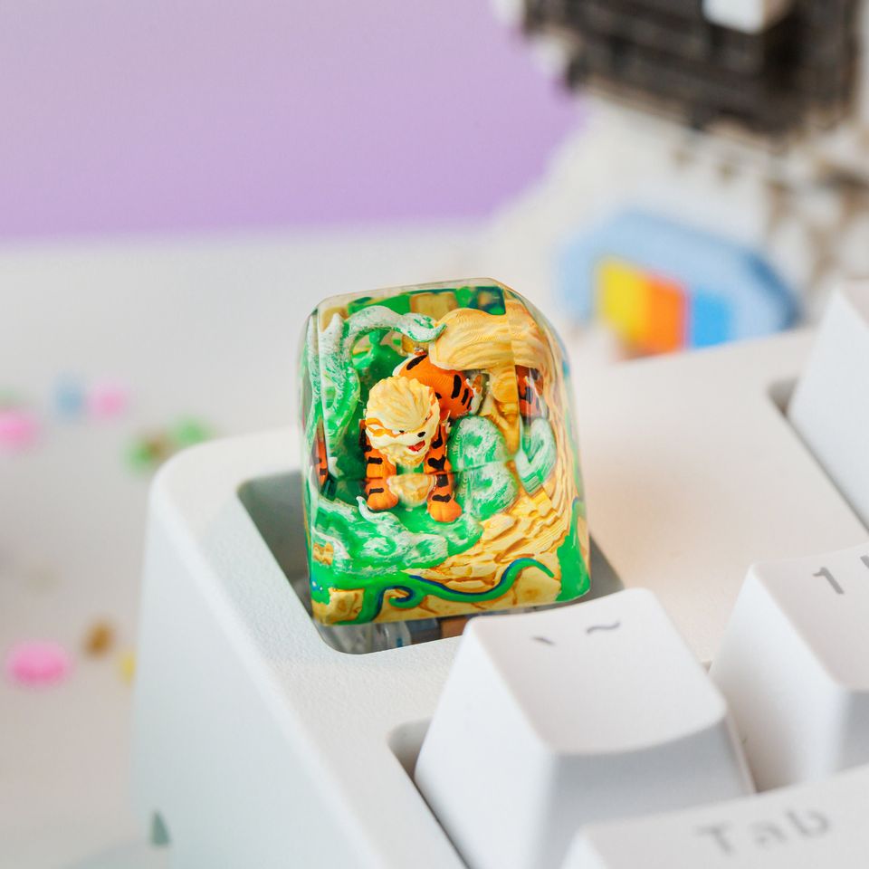 PKM Artisan Keycap, Spacebar Keycap, Keycap Set, Cute Keycap