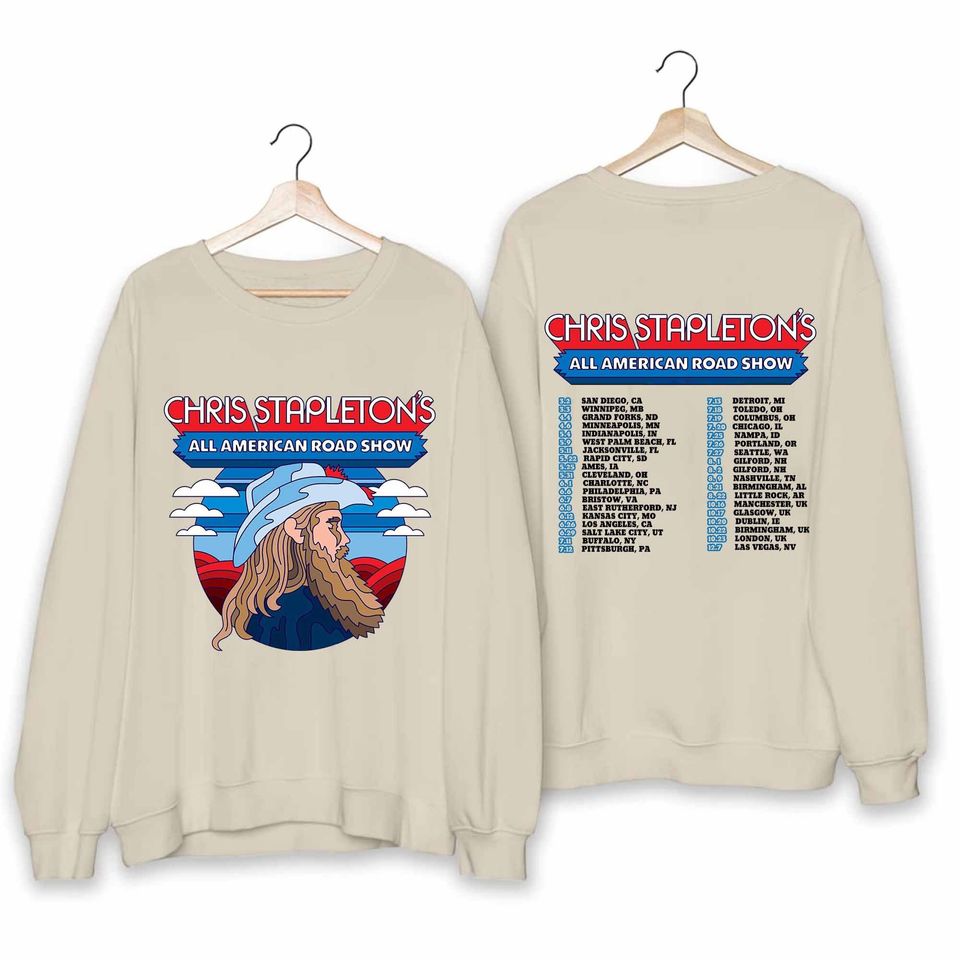 Chris Stapleton All American Road Show 2024 Tour Shirt