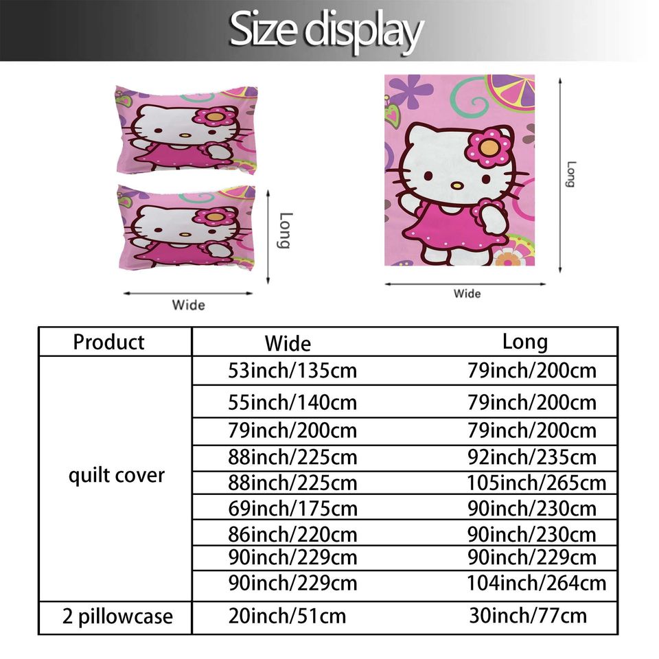 Christmas Hello Kitty Bedding Set.