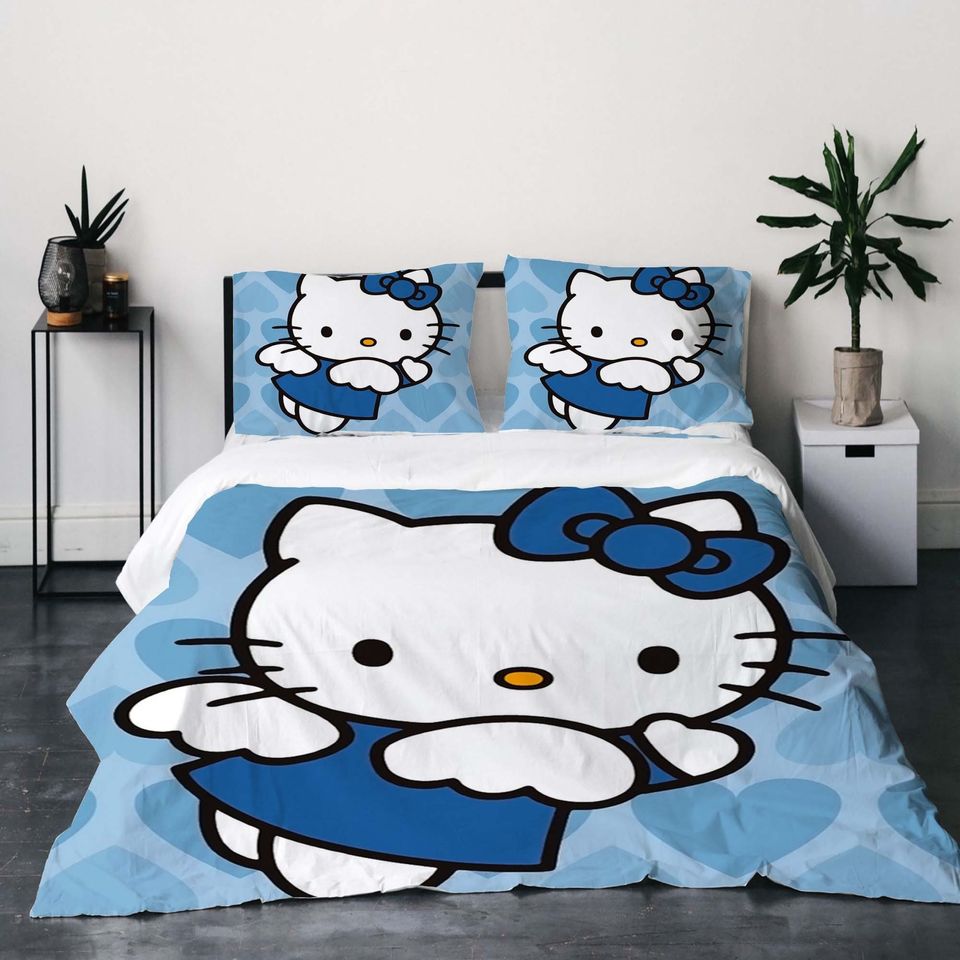 Christmas Hello Kitty Bedding Set.