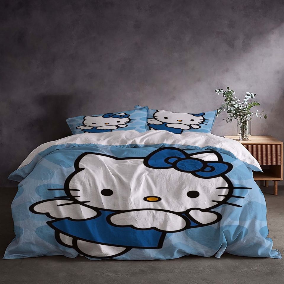 Christmas Hello Kitty Bedding Set.