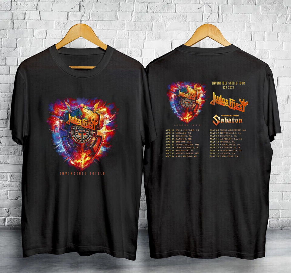 Judas Priest Invincible Shield 2024 Tour T-Shirt