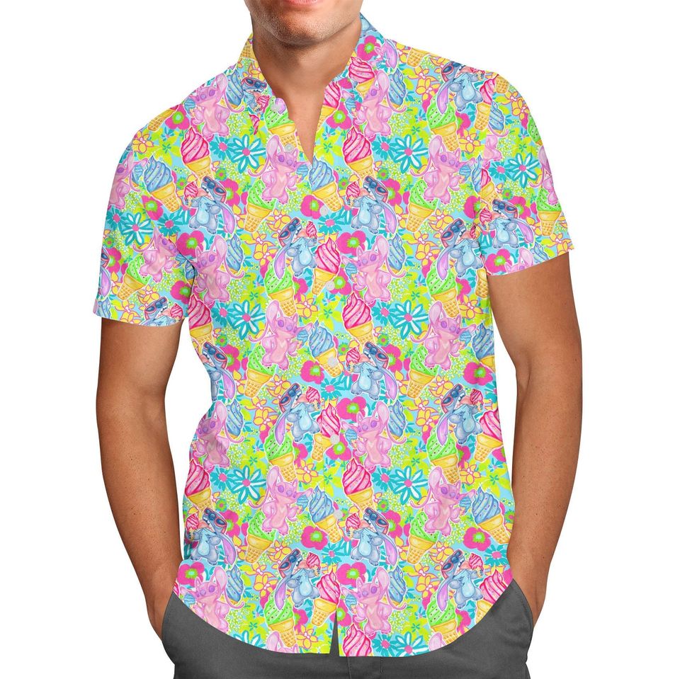 Neon Floral Stitch & Angel Hawaiians