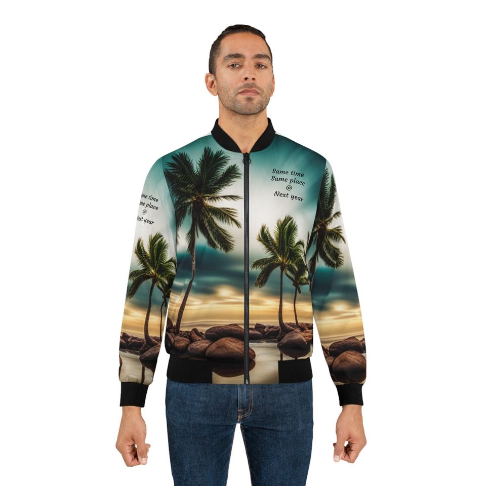 Vintage Men's Bomber Jacket, Retro Men's Bomber Jacket