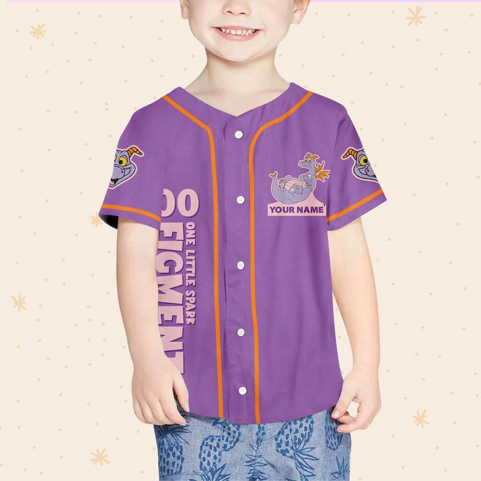 Personalized Figment Disney Baseball Jersey, Disney Jersey