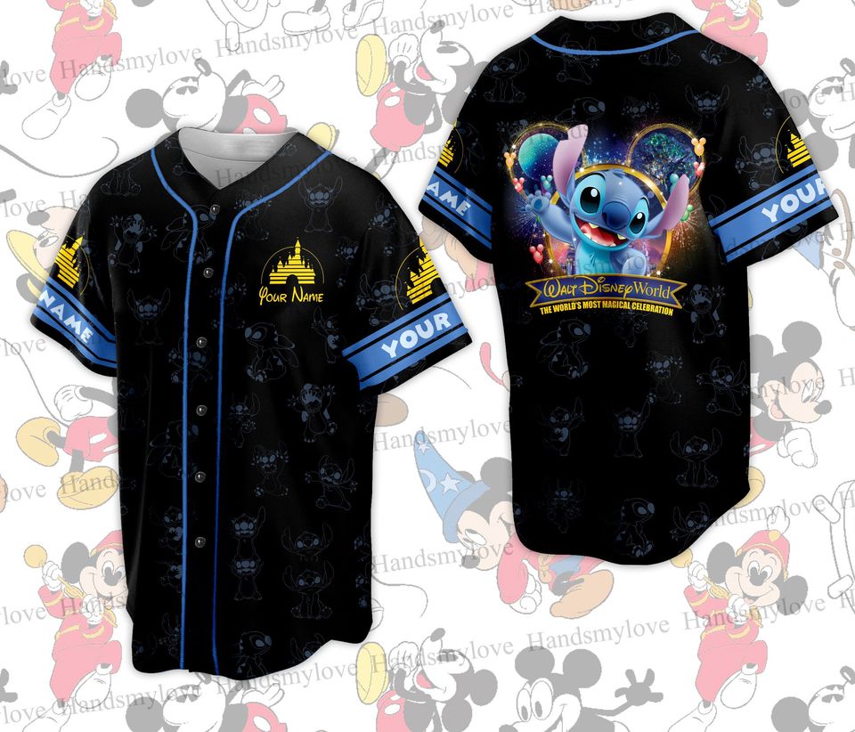 Custom Disneyland Baseball Jersey Vacation Matching