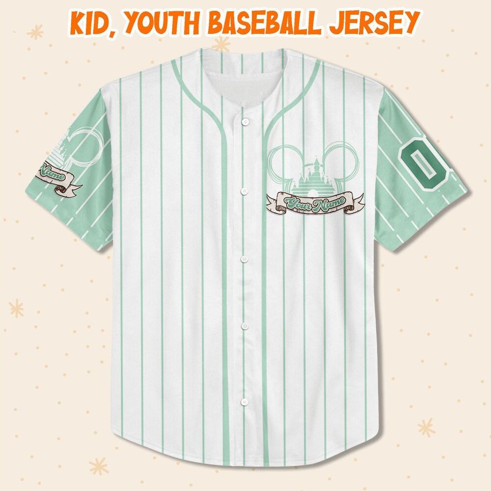 Personalize Princess Jasmine Alladin, Custom Name Disney Baseball Jersey