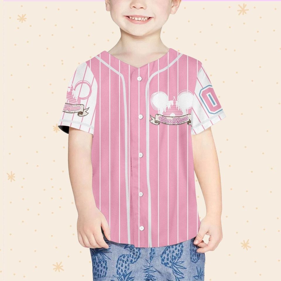 Personalize Princess Disney Rapunzel, Custom Name Disney Baseball Jersey