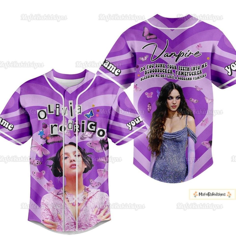 Olivia Rodrigo Jersey, Olivia Baseball Jersey