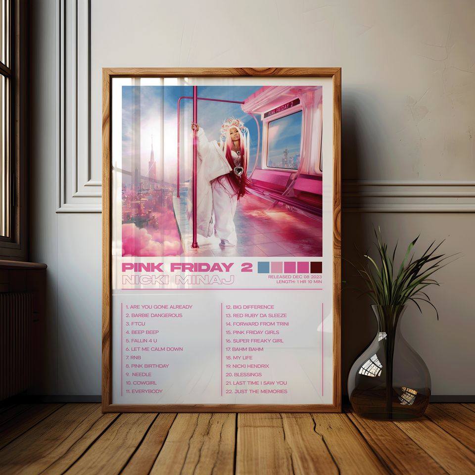 Nicki Minaj Posters 3 Pack, Nicki Minaj Albums Art Cover Wall Print