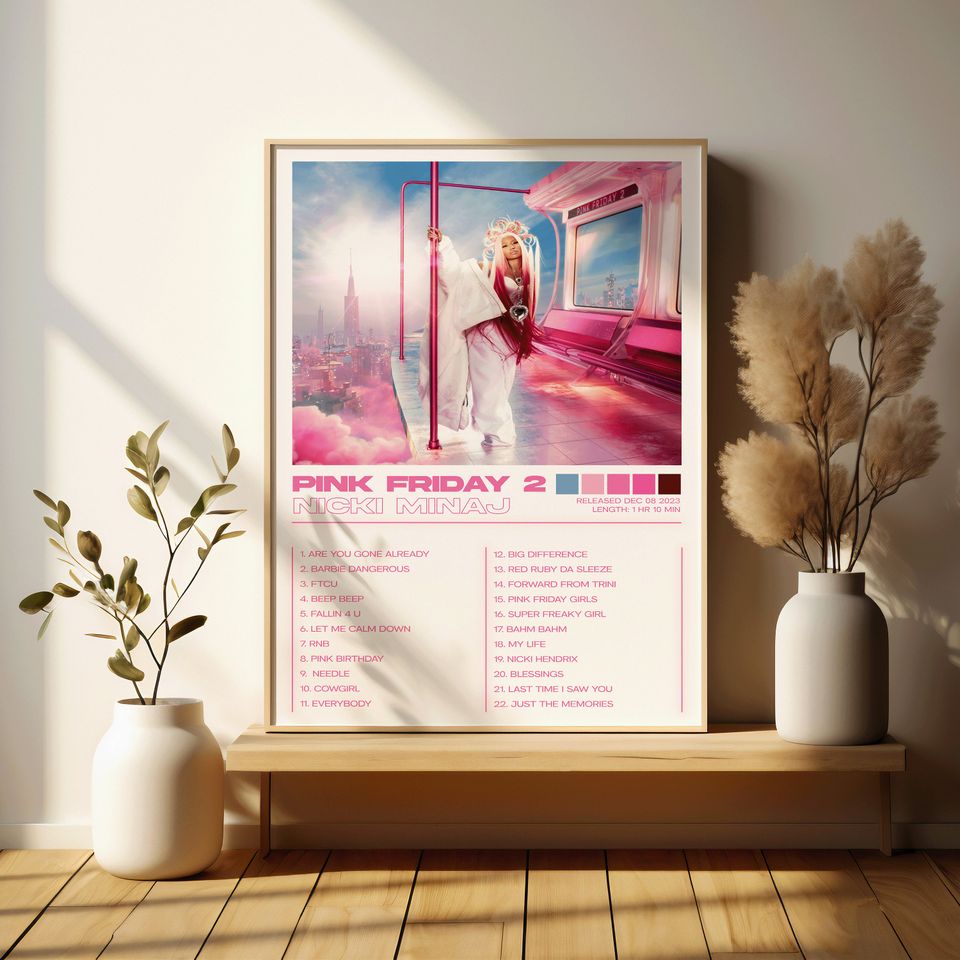 Nicki Minaj Posters 3 Pack, Nicki Minaj Albums Art Cover Wall Print
