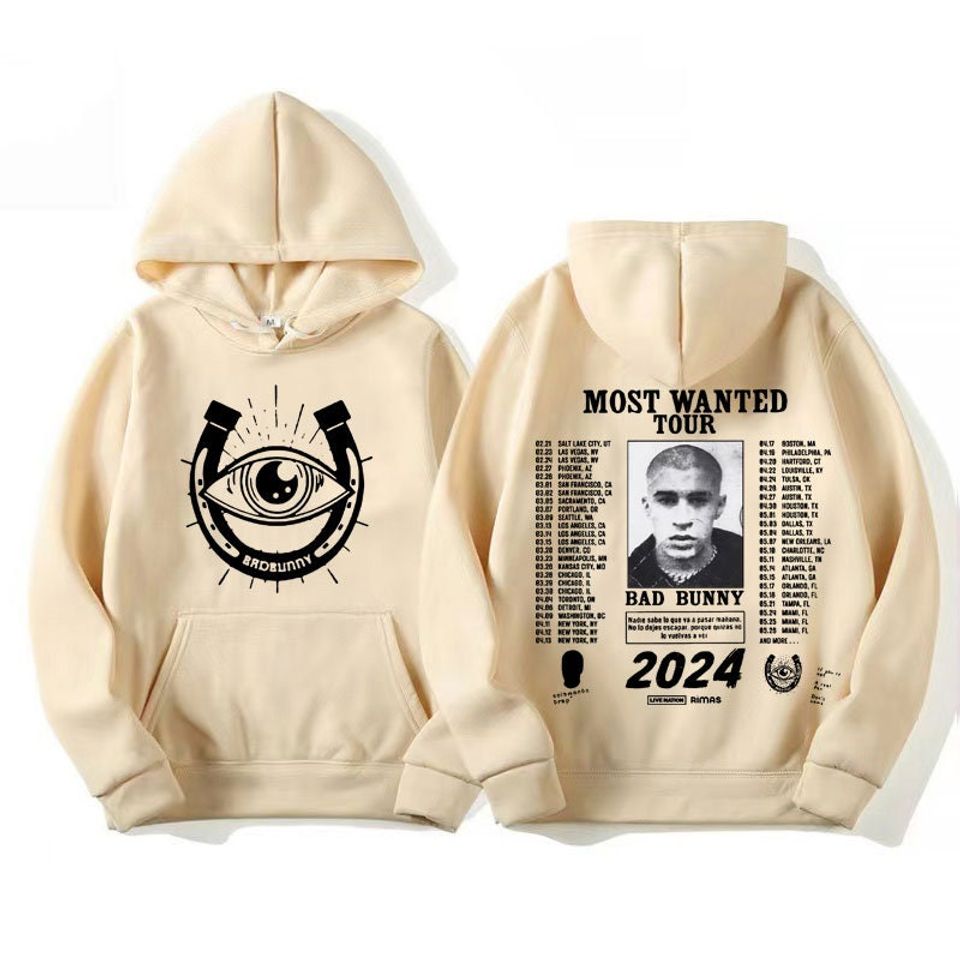 Bad Bunny The Most Wanted 2024 Tour Hoodies