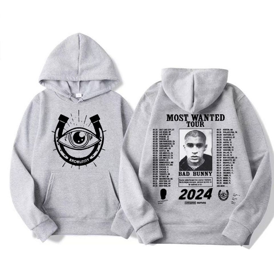 Bad Bunny The Most Wanted 2024 Tour Hoodies
