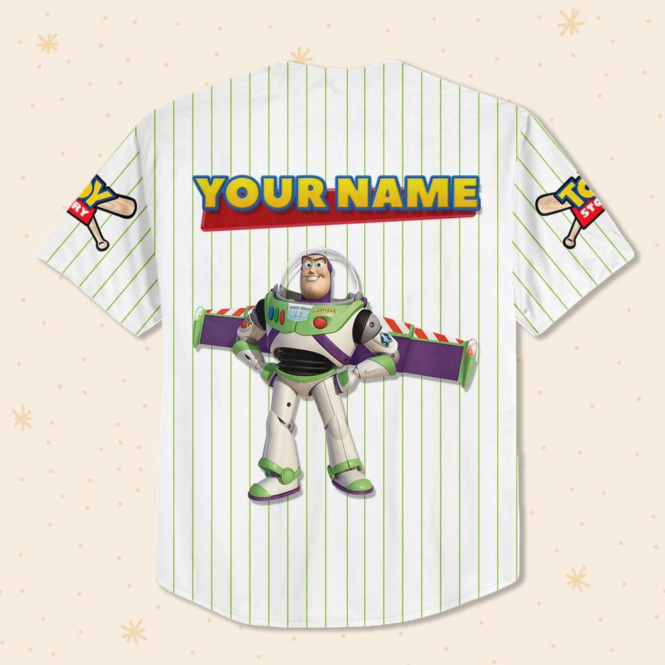 Personalized Buzz Lightyear Disney Baseball Jersey, Disney Jersey