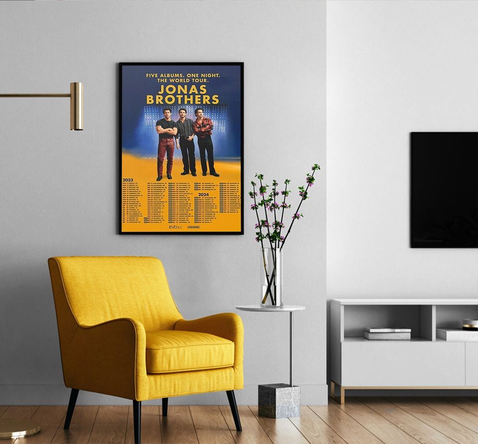 Jonas Brothers Tour 2023 - 2024 Poster