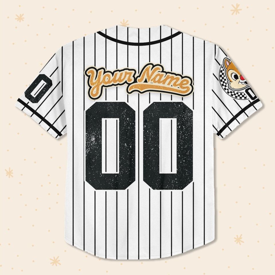 Personalized Chip And Dale Disney Baseball Jersey, Disney Jersey