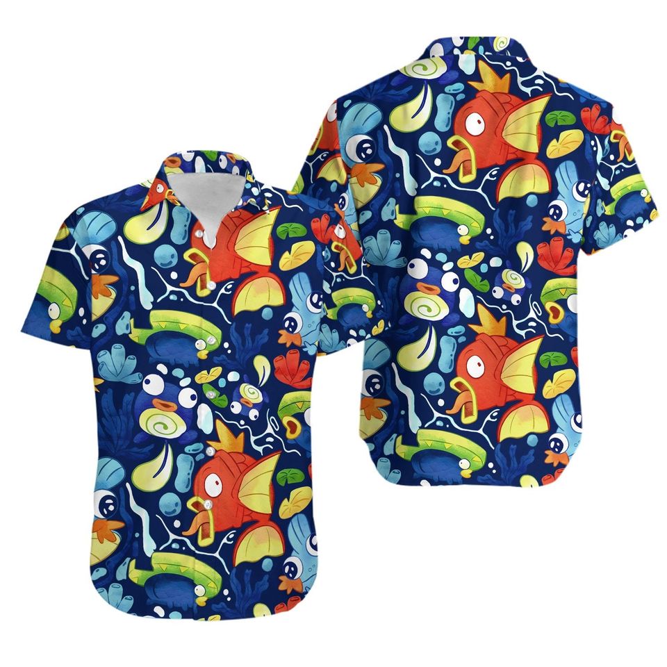 Magikarp Tropical Beach PKM Hawaiian Shirt