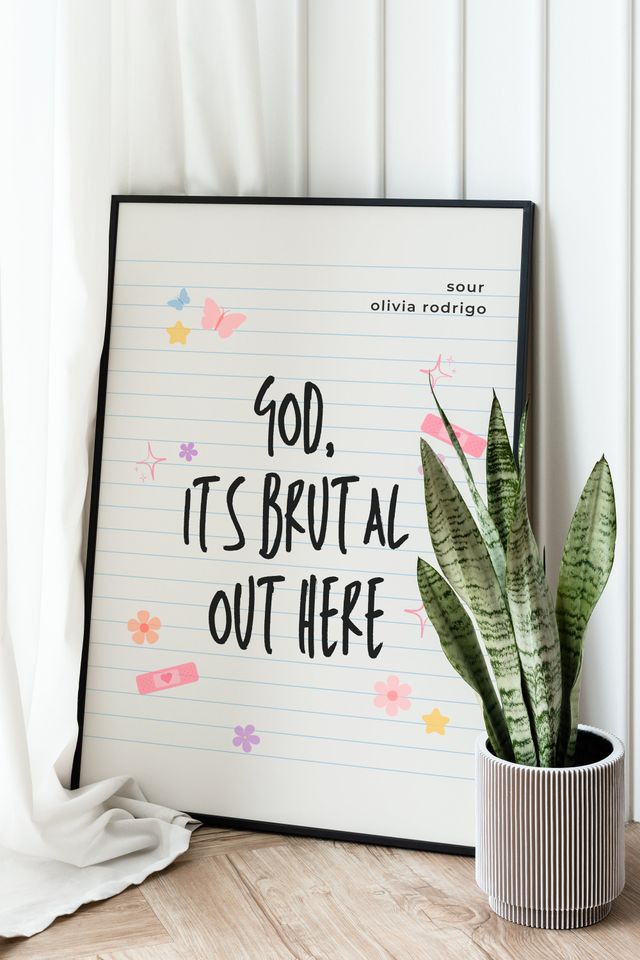 Olivia Rodrigo Brutal Poster | Olivia Rodrigo Merch Olivia Rodrigo