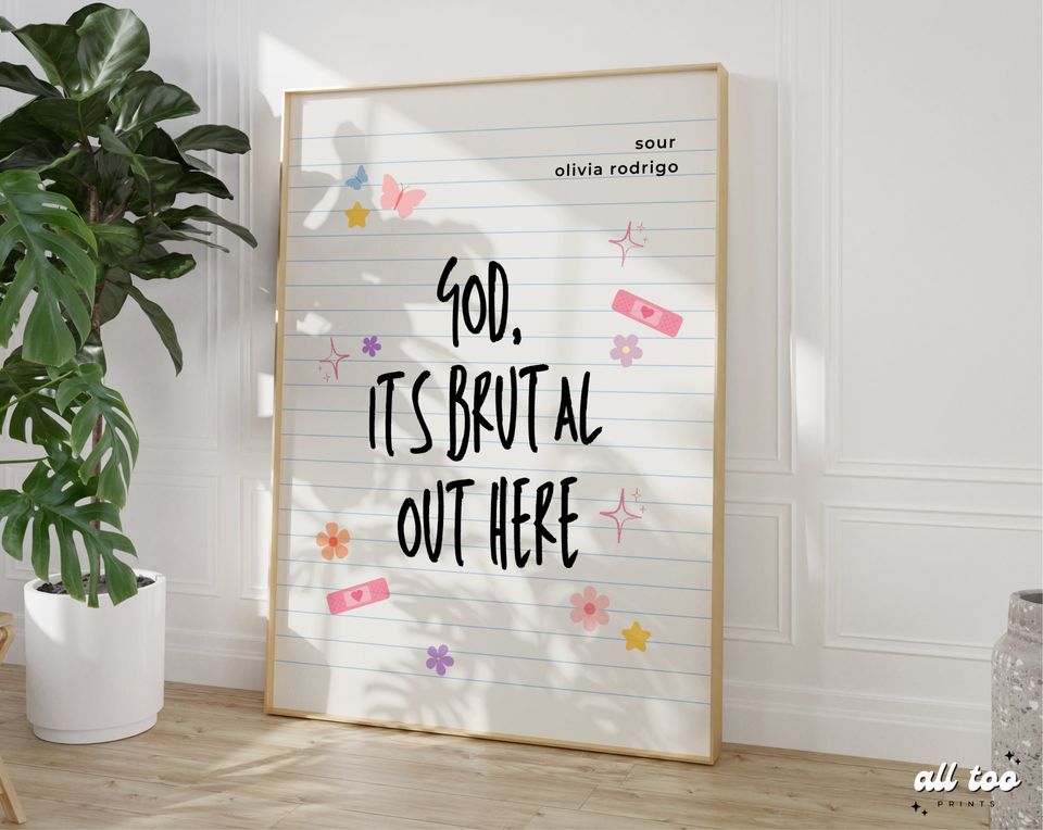 Olivia Rodrigo Brutal Poster | Olivia Rodrigo Merch Olivia Rodrigo