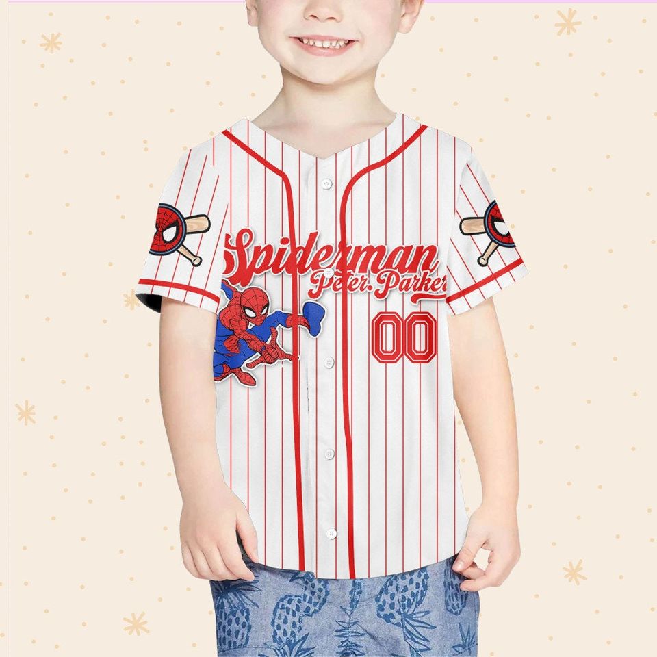 Custom Disney Spiderman Spiderverse Peter Parker Baseball