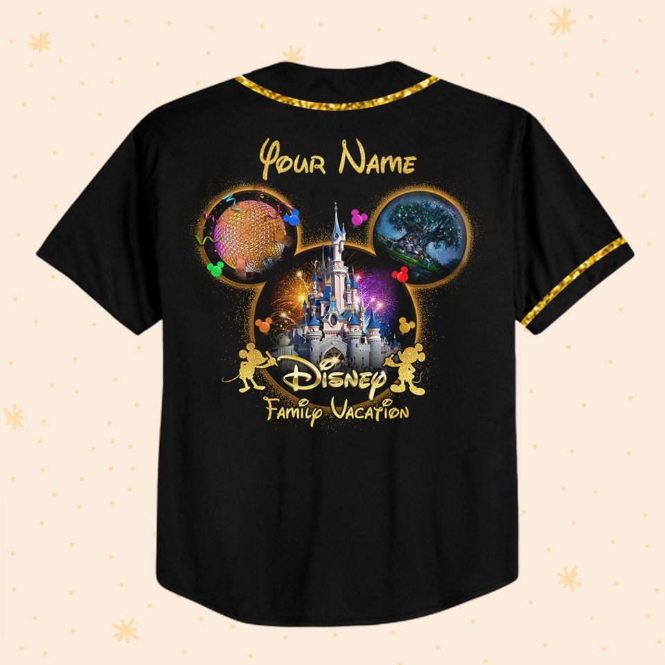 Personalized Mickey Disney Vacation Baseball Jersey, Disney Jersey