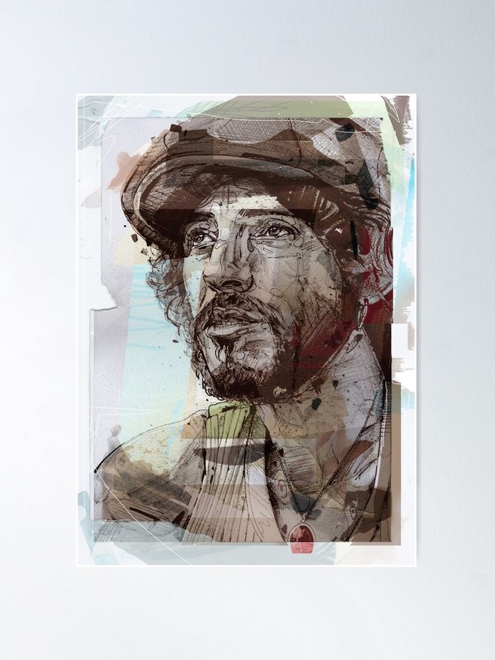 Bruce Springsteen sketch painting Poster