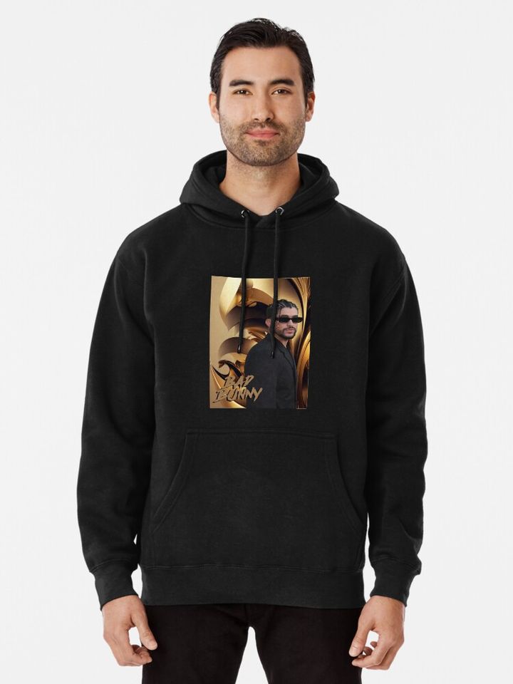 Bad Bunny graphic pullover hoodie