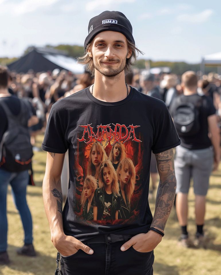 Custom Bootleg Shirt, Black Metal Shirt, 90s Bootleg Shirt