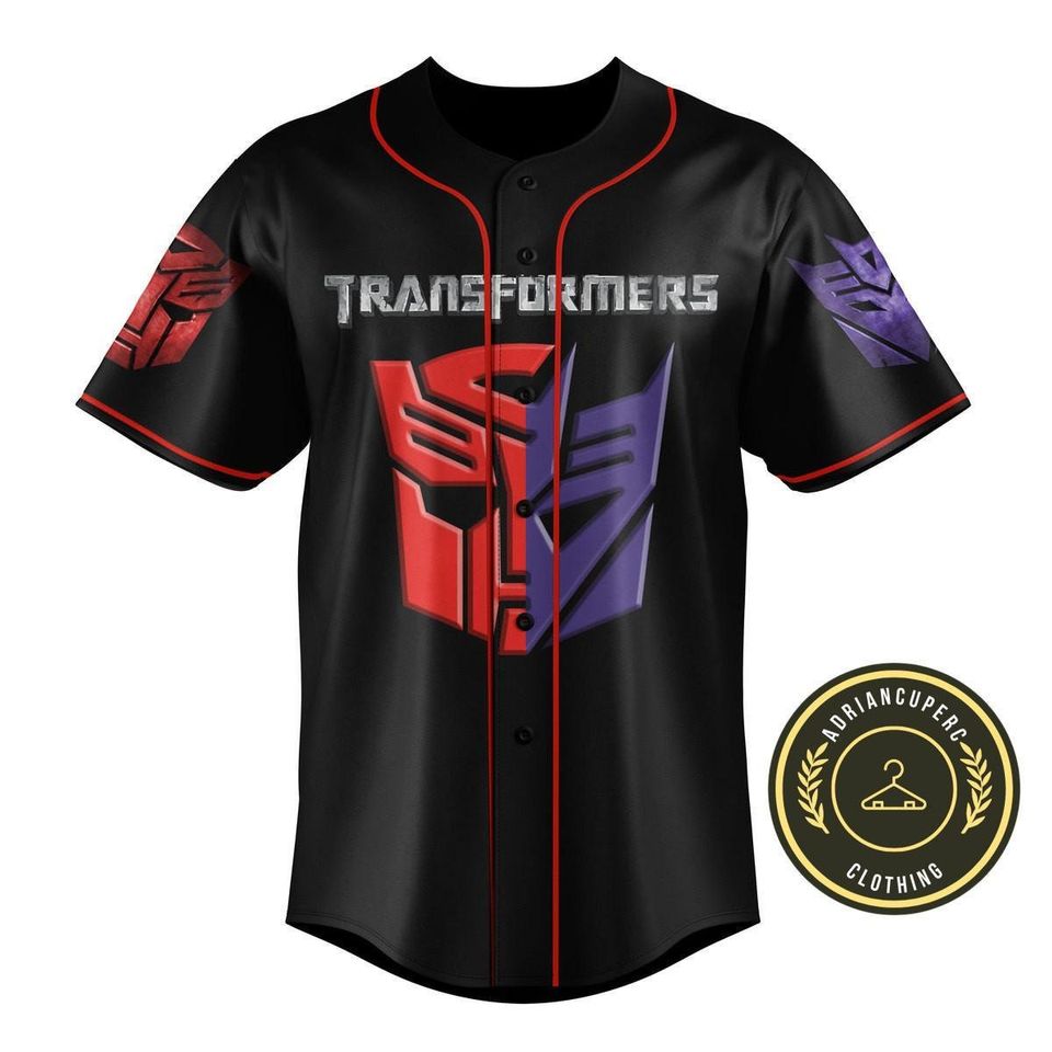 Transformers Baseball Jersey, Transformers Jersey Shirt
