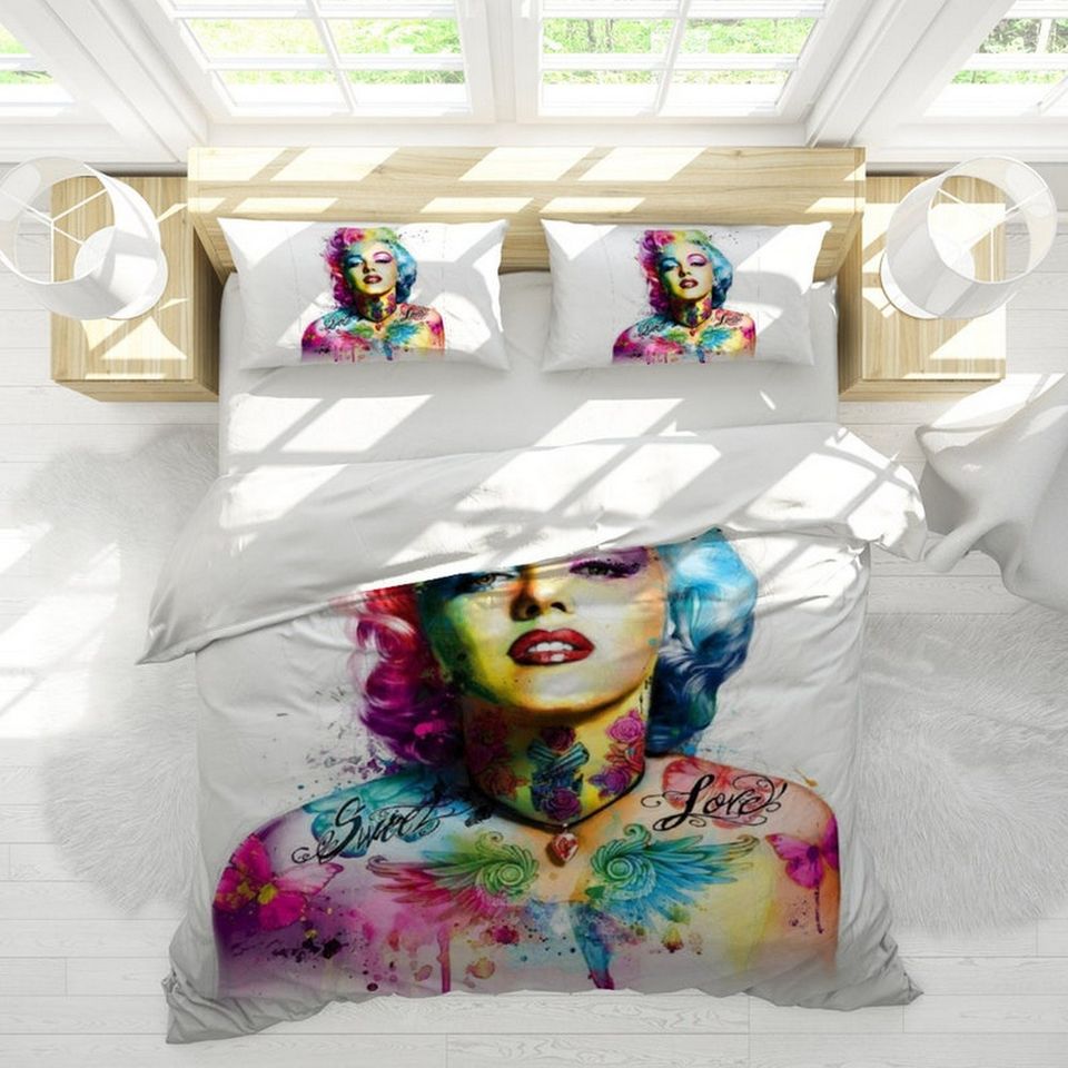 80s MADONNA COLLAGE Style Bedding Set - Celebrity Beding Set