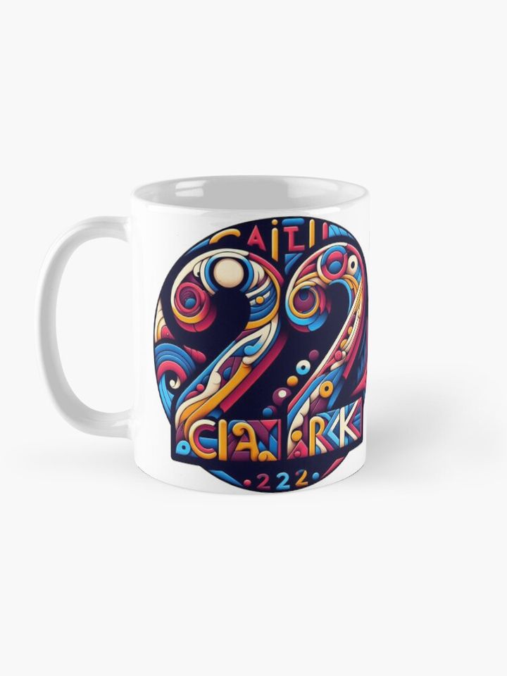 Caitlin Clark Jersey Number 22 Coffee Mug