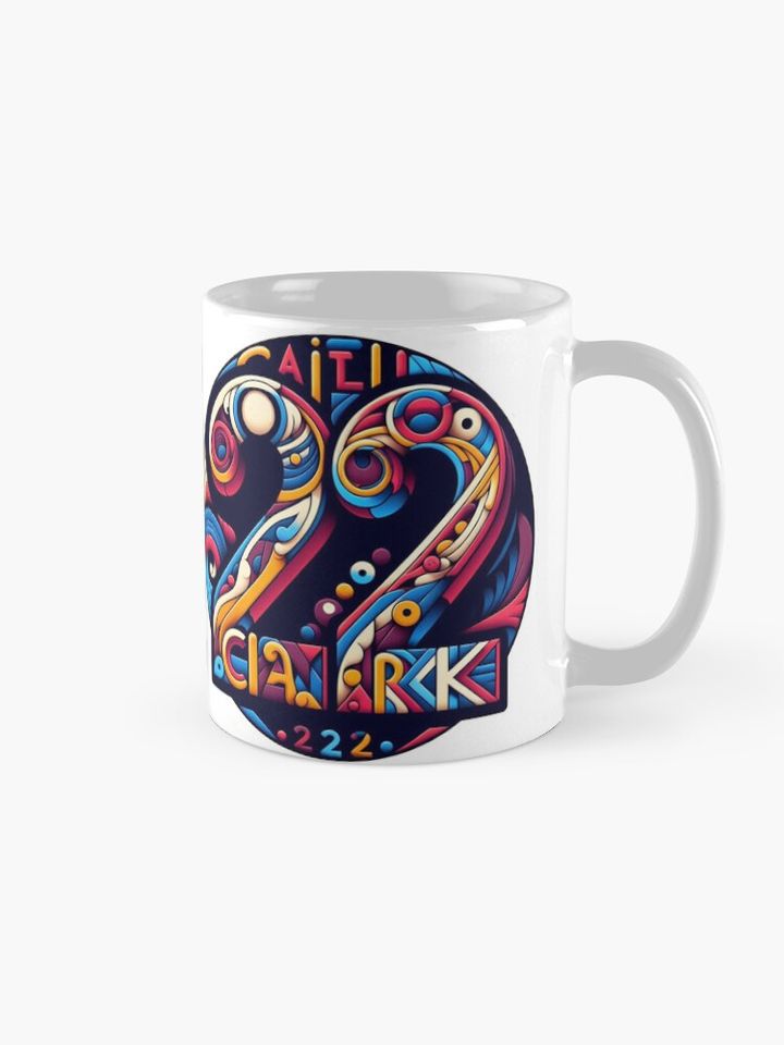 Caitlin Clark Jersey Number 22 Coffee Mug