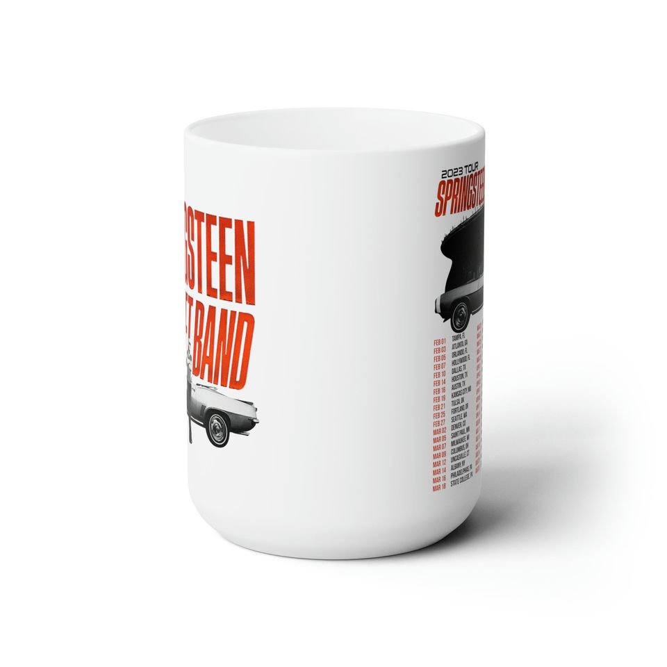 15oz Bruce Springsteen Mug, The Boss, E Street Band, Rock Mug