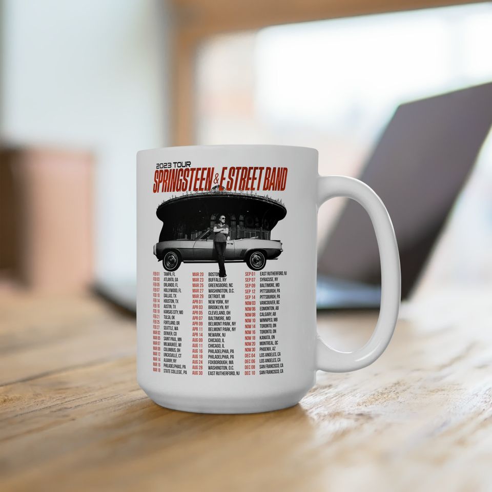 15oz Bruce Springsteen Mug, The Boss, E Street Band, Rock Mug