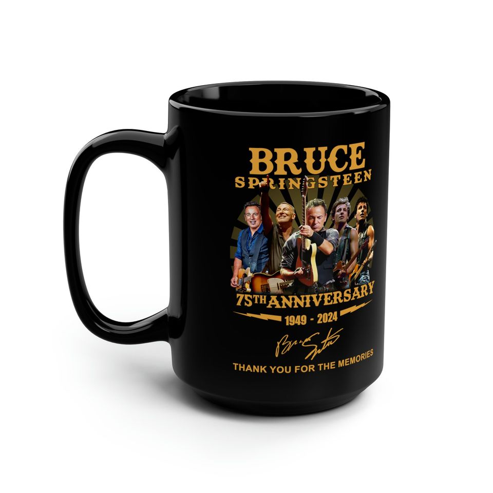 15oz Bruce Springsteen Mug, Bruce 75th Anniversary, The Boss